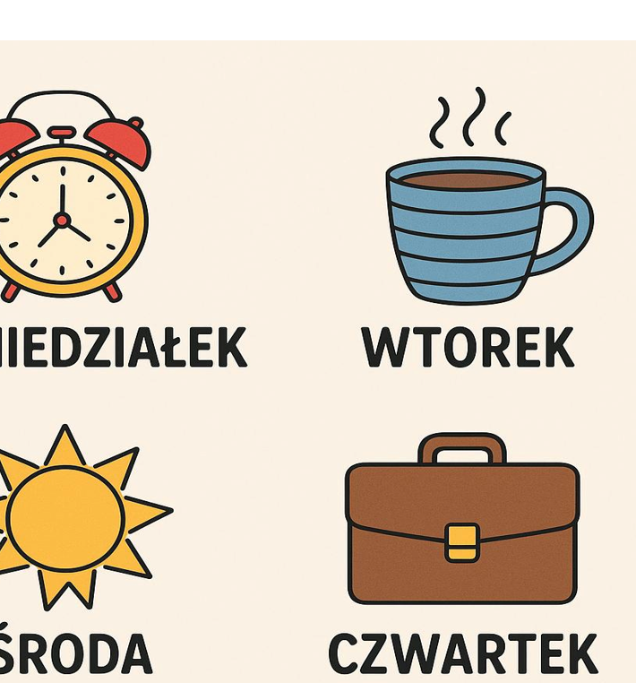 Nauka nazw dni tygodnia,miesięcy,pór roku,skojarzenia dla przedszkolaków