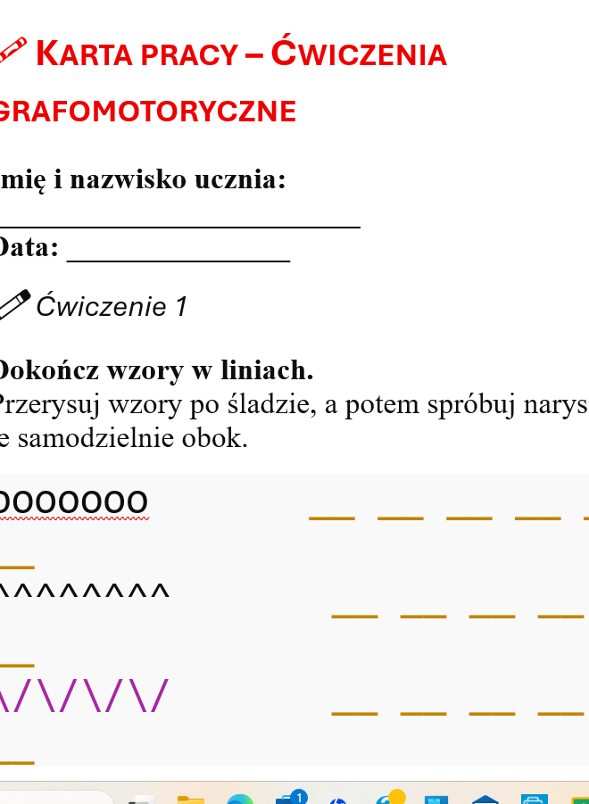 KARTY PRACY NA ZAJĘCIA REWALIDACYJNE KL.1-4 72 STRONY - obrazek 6