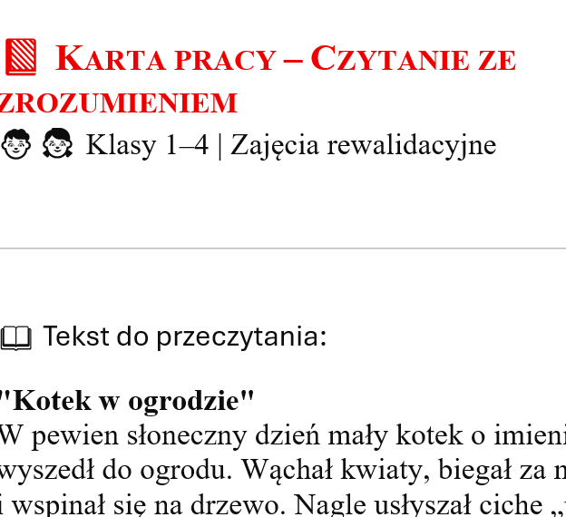 KARTY PRACY NA ZAJĘCIA REWALIDACYJNE KL.1-4 72 STRONY - obrazek 5