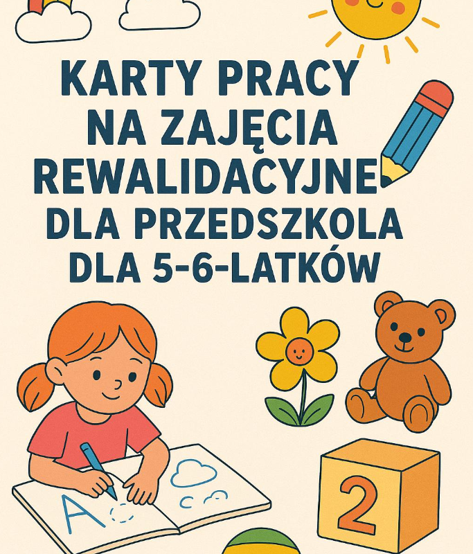 MEGA PAKA KART PRACY NA REWALIDACJĘ DLA PRZEDSZKOLA