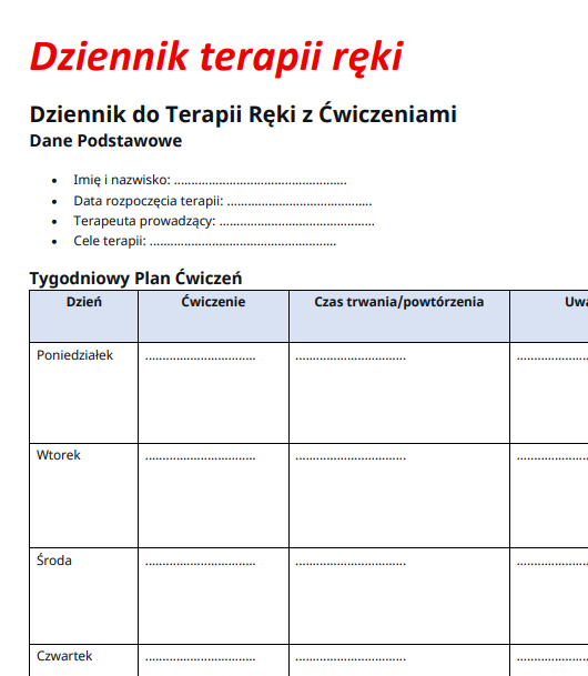 Dziennik terapii ręki - obrazek 12