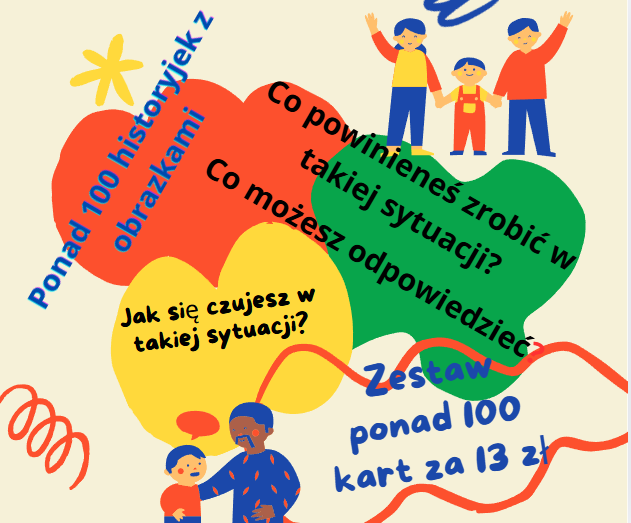 100 kart na zajęcia TUS,emocje,kompetencje emocjonalno-społeczne