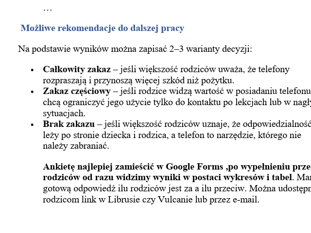 ZESTAW 3 ANKIET-SMARTFONY I PROBLEMY Z NAUKĄ - obrazek 9