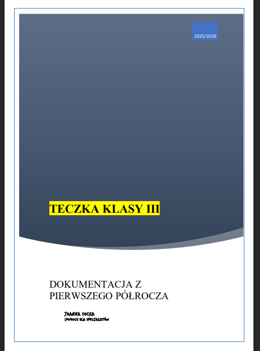 TECZKA KLASY 3-DOKUMENTACJA ŚRÓDROCZNA