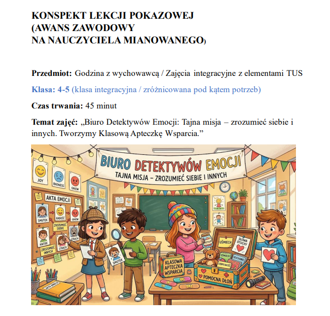 Konspekt lekcji pokazowej na mianowanie - obrazek 6