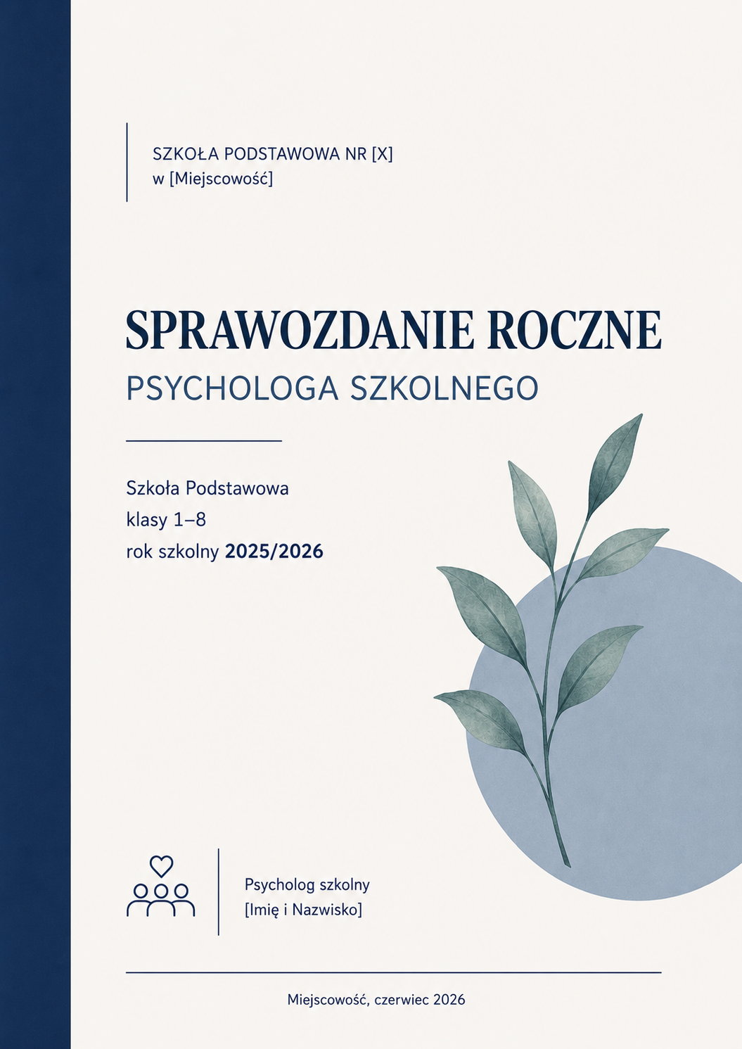 Psycholog szkolny-roczne sprawozdanie z pracy w szkole r2025/2026