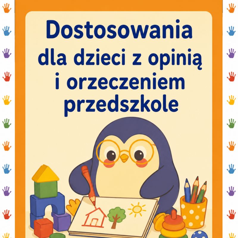 Dostosowania do opinii i orzeczeń -przedszkole
