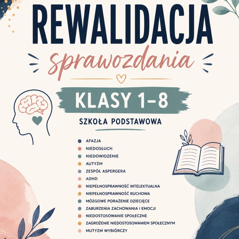 REWALIDACJA ROCZNE SPRAWOZDANIA Wszystkie trudności klasy 1-8  2025/2026