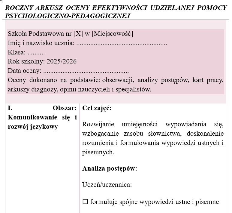 Zajęcia rozwijające kompetencje emocjonalno-społeczne roczne sprawozdanie - obrazek 6