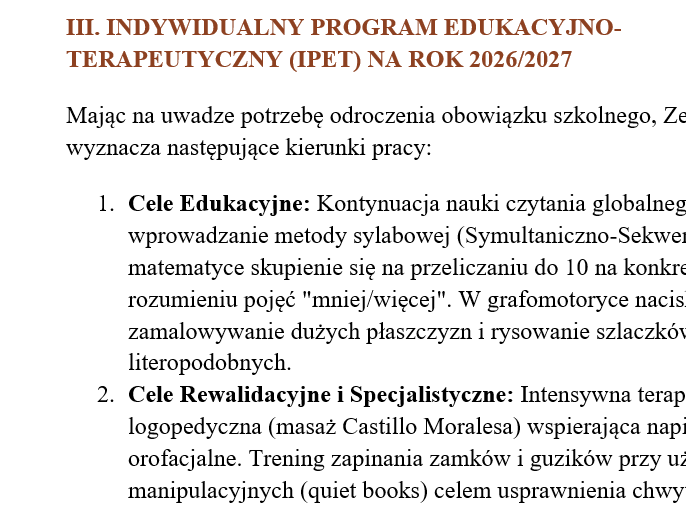 IPET i WOPFU-EWALUACJA ROCZNA Przedszkole - obrazek 3
