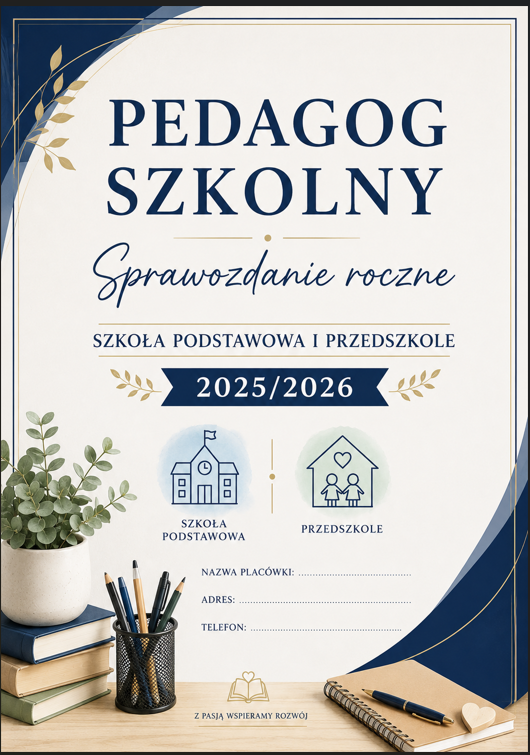 Pedagog szkolny-roczne sprawozdanie  z pracy w przedszkolu i szkole 2025/2026