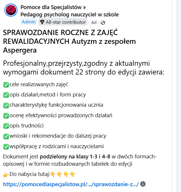 Sprawozdanie roczne z zajęć korekcyjno-kompensacyjnych i rozwijających kreatywność z pracy w przedszkolu - obrazek 5