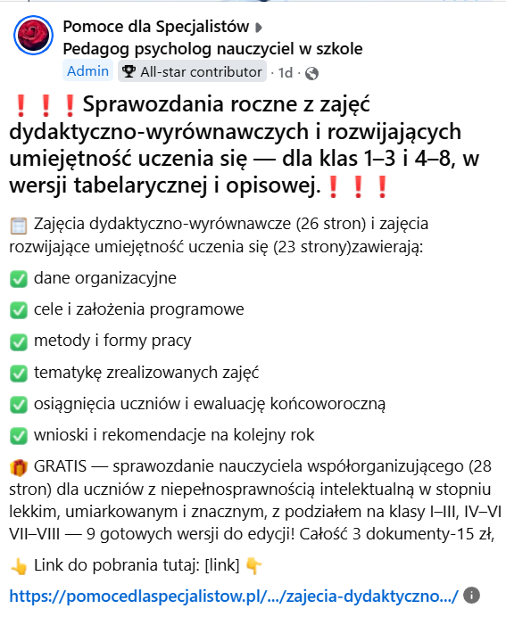 Sprawozdanie roczne z zajęć korekcyjno-kompensacyjnych i rozwijających kreatywność z pracy w przedszkolu - obrazek 4