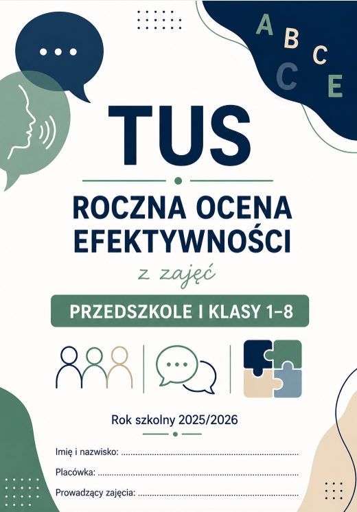 TUS-ocena efektywności z zajęć w przedszkolu i szkole na koniec roku szkolnego 2025/2026