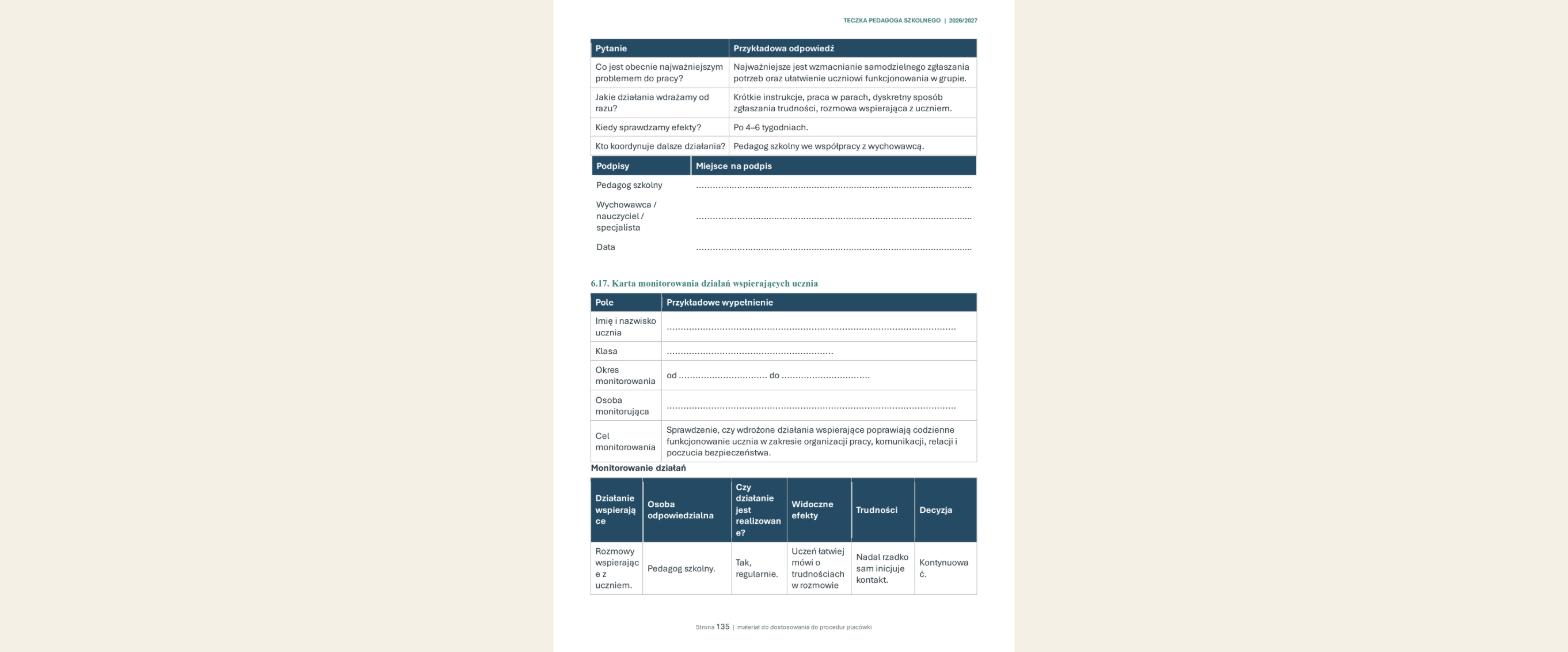 Teczka pedagoga szkolnego 2026/2027 + GRATIS Teczka Premium - obrazek 9