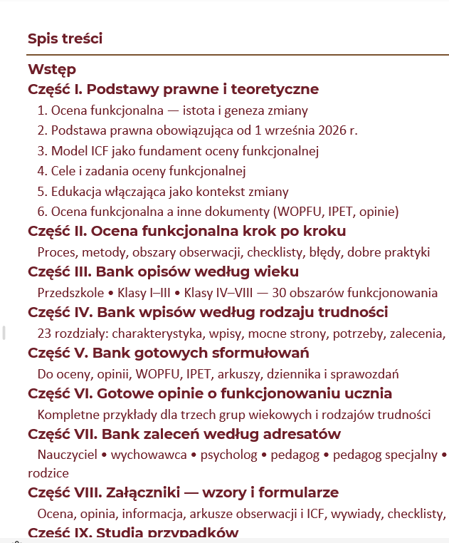 OCENA FUNKCJONALNA UCZNIA -E-BOOK 350 STRON - obrazek 5