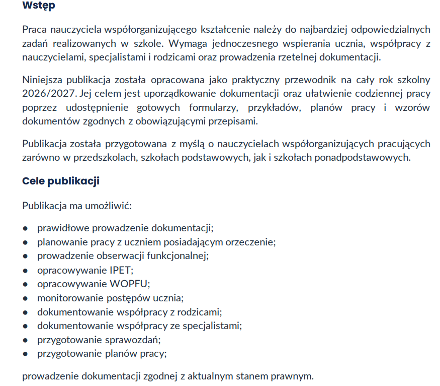 Teczka nauczyciela współorganizującego 2026/2027 + GRATIS Zeszyt na start - obrazek 11
