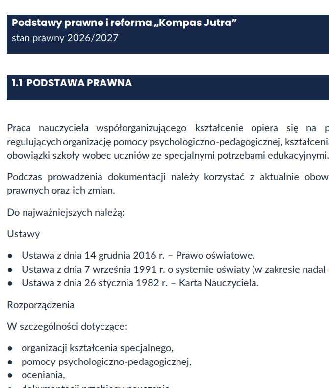 Teczka nauczyciela współorganizującego 2026/2027 + GRATIS Zeszyt na start - obrazek 10