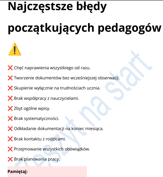 Teczka pedagoga specjalnego 2026/2027 + GRATIS Zeszyt na start - obrazek 6