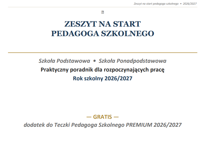Teczka pedagoga szkolnego 2026/2027 + GRATIS Teczka Premium - obrazek 10