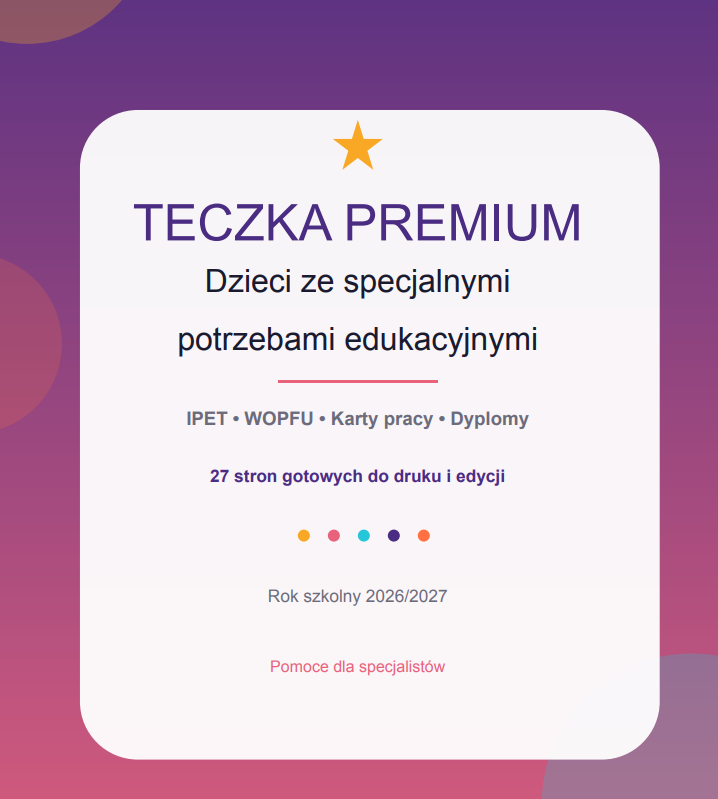 Teczka pedagoga szkolnego 2026/2027 + GRATIS Teczka Premium - obrazek 7