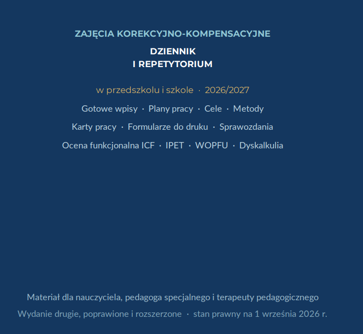 Zajęcia korekcyjno-kompensacyjne dziennik+karty pracy PAKIET - obrazek 25