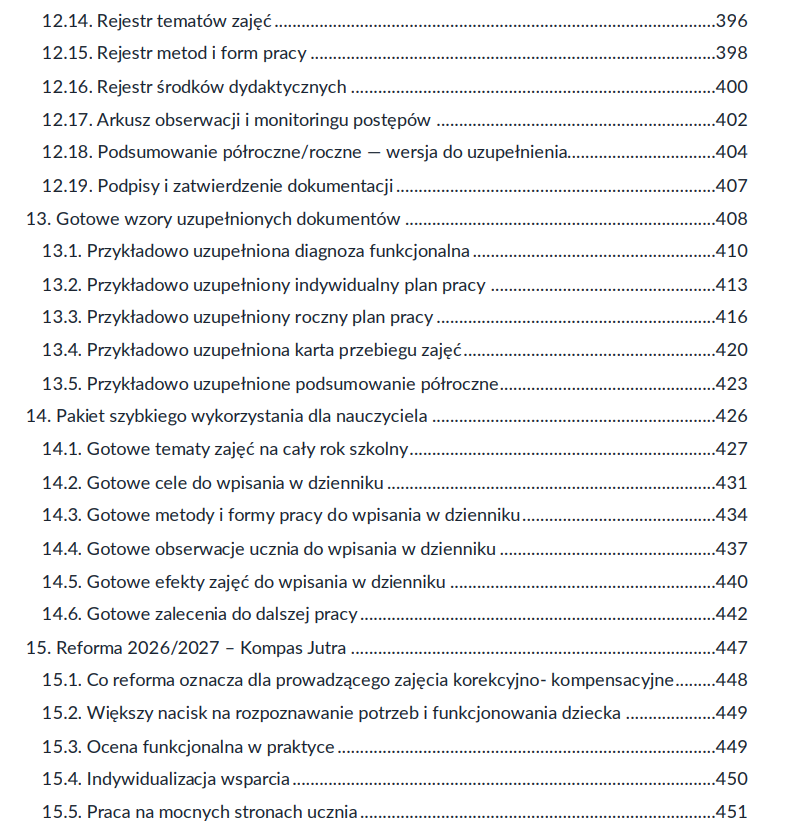 Zajęcia korekcyjno-kompensacyjne dziennik+karty pracy PAKIET - obrazek 20