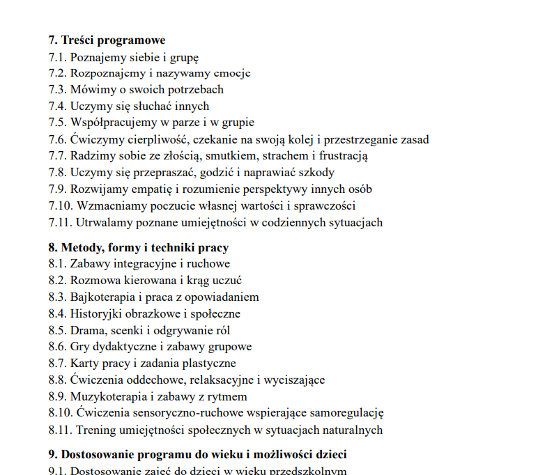Dziennik i programy zajęć rozwijających kompetencje emocjonalno-społeczne 2026 - obrazek 6