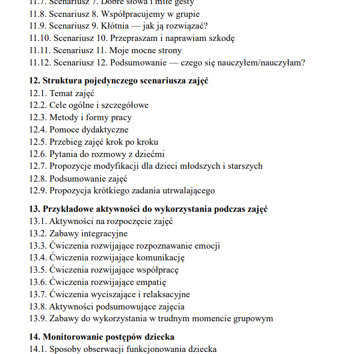 Dziennik i programy zajęć rozwijających kompetencje emocjonalno-społeczne 2026 - obrazek 5