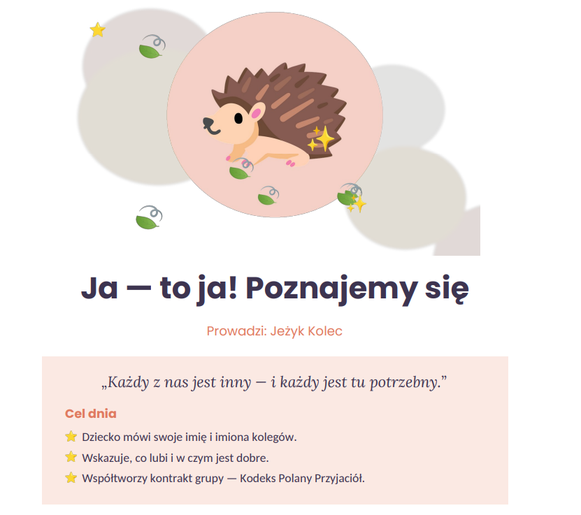 Tydzień budowania relacji — projekt dla przedszkola z gotowymi scenariuszami na 5 dni + 20 kart pracy - obrazek 15