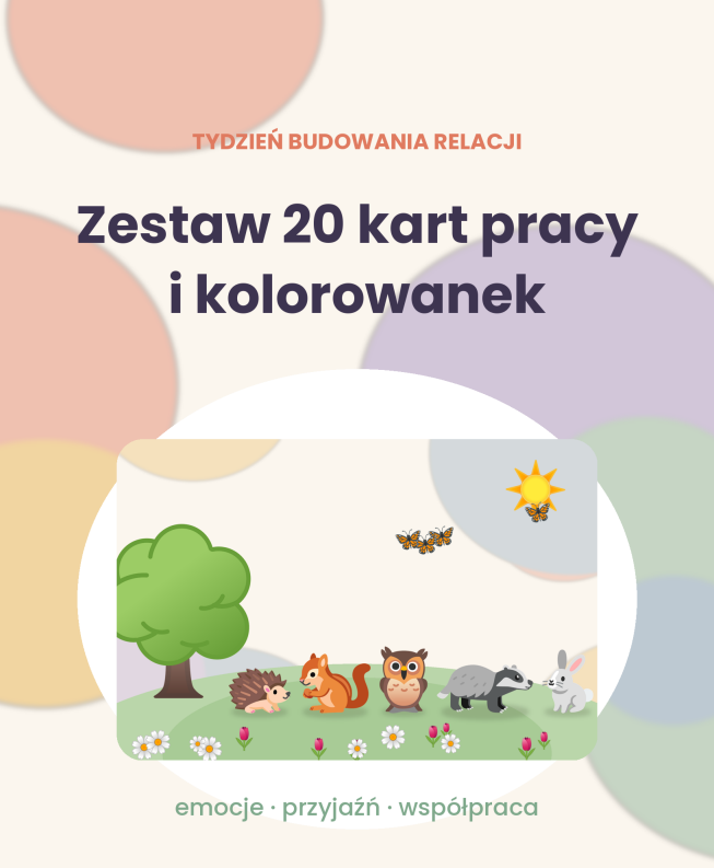 Tydzień budowania relacji — projekt dla przedszkola z gotowymi scenariuszami na 5 dni + 20 kart pracy - obrazek 13