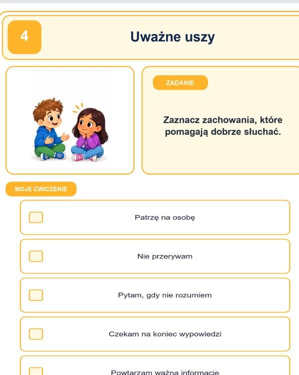 Karta pracy: Uważne uszy