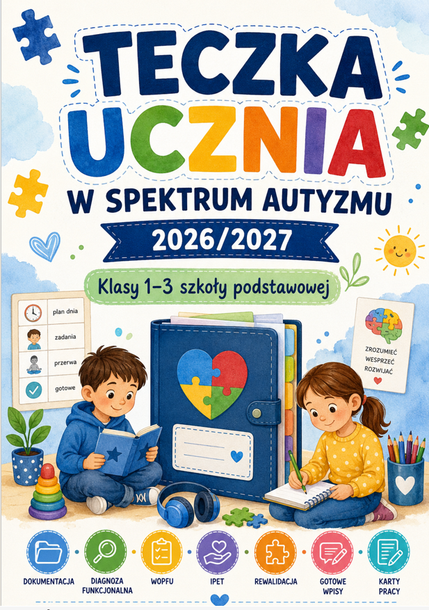 Teczka ucznia w spectrum autyzmu kl.1-3 r2026/2027