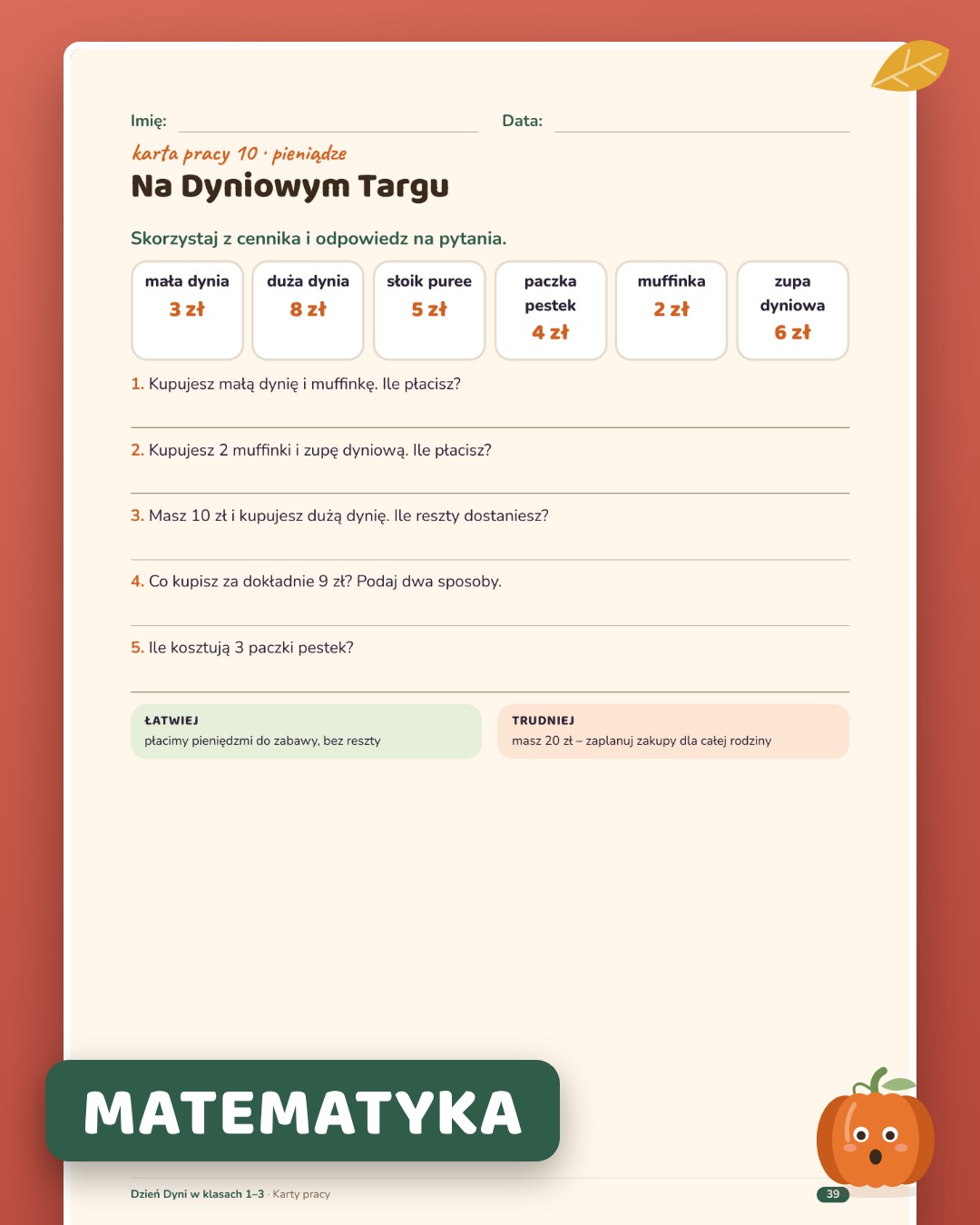 Matematyka – targ
